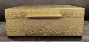 Gold-Faux-Shagreen-Jewelry-Box-with-Handle