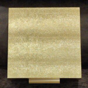 Gold-Faux-Shagreen-Jewelry-Box-with-Handle-third-image