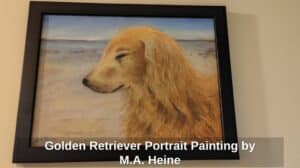 Golden-Retriever-Portrait-Painting-by-M.A.-Heine
