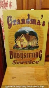 Grandmas-Babysitting-Service-Metal-Sign