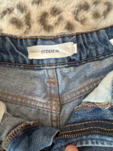 HIDDEN-Distressed-Denim-Cutoff-Shorts-second-image