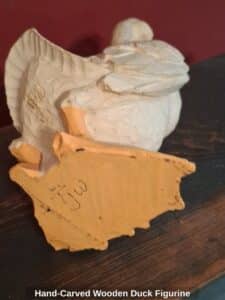 Hand-Carved-Wooden-Duck-Figurine-second-image