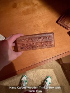 Hand-Carved-Wooden-Trinket-Box-with-Floral-Inlay-second-image
