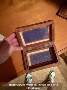 Hand-Carved-Wooden-Trinket-Box-with-Floral-Inlay-third-image