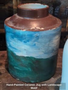 Hand-Painted-Ceramic-Jug-with-Landscape-Motif
