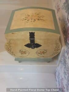 Hand-Painted-Floral-Dome-Top-Chest