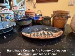 Handmade-Ceramic-Art-Pottery-Collection-Mountain-Landscape-Theme-second-image