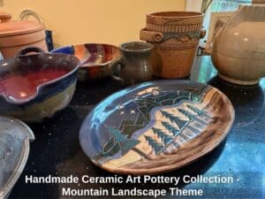 Handmade-Ceramic-Art-Pottery-Collection-Mountain-Landscape-Theme-third-image
