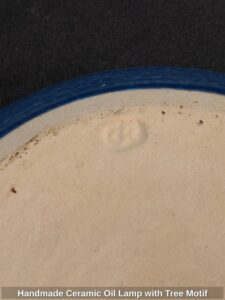 Handmade-Ceramic-Oil-Lamp-with-Tree-Motif-third-image