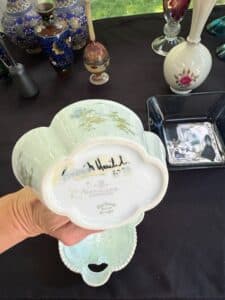 Haviland-Limoges-Schleiger-Blue-Flowers-Handled-Bowl