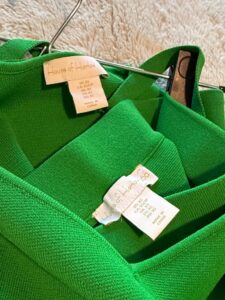 House-of-Harlow-Green-Knit-Top-and-Skirt-Set-third-image