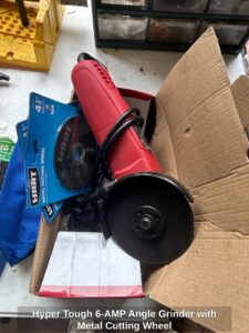 Hyper-Tough-AMP-Angle-Grinder-with-Metal-Cutting-Wheel