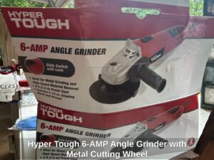 Hyper-Tough-AMP-Angle-Grinder-with-Metal-Cutting-Wheel-second-image
