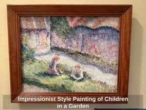 Impressionist-Style-Painting-of-Children-in-a-Garden