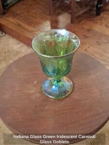Indiana-Glass-Green-Iridescent-Carnival-Glass-Goblets-second-image