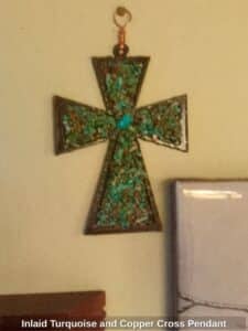 Inlaid-Turquoise-and-Copper-Cross-Pendant