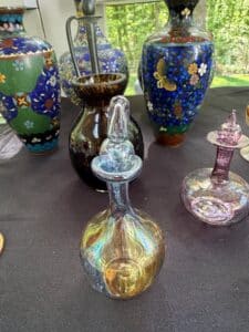 Iridescent-Glass-Perfume-Bottle-with-Faceted-Stopper