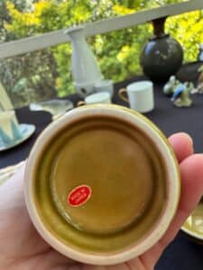 Japanese-Ceramic-Sake-Set-with-Tokkuri-and-Ochoko-Oribe-Style-second-image