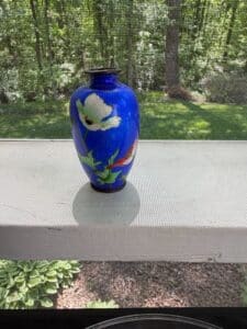 Japanese-Cloisonn-Enamel-Vase-with-Floral-Motif-second-image