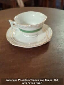 Japanese-Porcelain-Teacup-and-Saucer-Set-with-Green-Band
