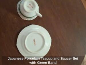 Japanese-Porcelain-Teacup-and-Saucer-Set-with-Green-Band-second-image