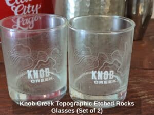 Knob-Creek-Topographic-Etched-Rocks-Glasses-Set-of-
