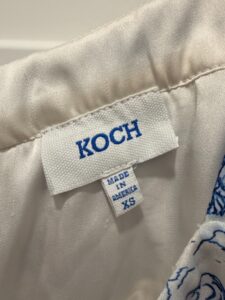 Koch-Toile-de-Jouy-Print-Empire-Waist-Crop-Top-third-image