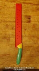 Kuhn-Rikon-Colori-Serrated-Melon-Knife-with-Red-Sheath