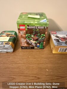 LEGO-Creator-in-Building-Sets-Dune-Hopper-Mini-Plane-Mini-Digger-LEGO-Minecraft-Micro-World-fourth-image