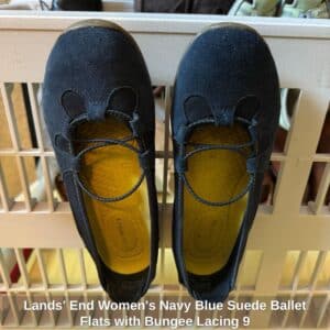 Lands-End-Womens-Navy-Blue-Suede-Ballet-Flats-with-Bungee-Lacing