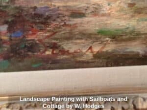 Landscape-Painting-with-Sailboats-and-Cottage-by-W.-Hodges-second-image