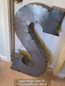 Large-Metal-Letter-S-Industrial-or-Rustic-Decor