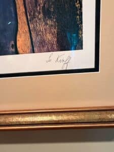 Linda-Le-Kinff-Serigraph-Print-of-Woman-in-Garden-second-image