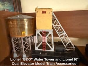 Lionel-BO-Water-Tower-and-Lionel-Coal-Elevator-Model-Train-Accessories