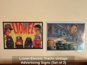 Lionel-Electric-Trains-Vintage-Advertising-Signs-Set-of-