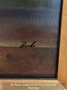 M.-Aaron-Original-Oil-Floral-Still-Life-Painting-third-image