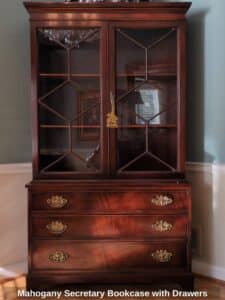 Mahogany-Secretary-Bookcase-with-Drawers