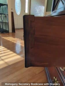 Mahogany-Secretary-Bookcase-with-Drawers-fourth-image