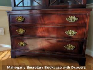 Mahogany-Secretary-Bookcase-with-Drawers-third-image