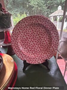 Mainstays-Home-Red-Floral-Dinner-Plate