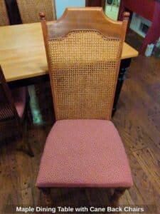 Maple-Dining-Table-with-Cane-Back-Chairs-second-image
