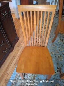 Maple-Slatted-Back-Dining-Table-and-Chairs-Set-third-image