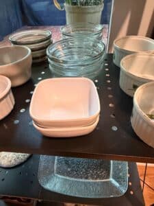 Melamine-Square-Serving-Bowls-and-Glass-Mixing-Bowls