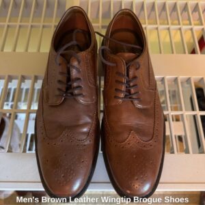 Mens-Brown-Leather-Wingtip-Brogue-Shoes
