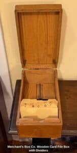 Merchants-Box-Co.-Wooden-Card-File-Box-with-Dividers