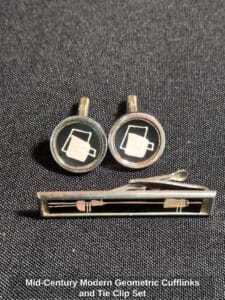 Mid-Century-Modern-Geometric-Cufflinks-and-Tie-Clip-Set