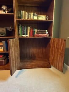 Mid-Century-Modern-Style-Bookcase-with-Cabinet-Base-third-image