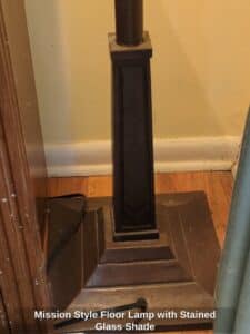 Mission-Style-Floor-Lamp-with-Stained-Glass-Shade-second-image
