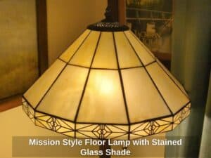 Mission-Style-Floor-Lamp-with-Stained-Glass-Shade-third-image