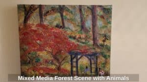 Mixed-Media-Forest-Scene-with-Animals